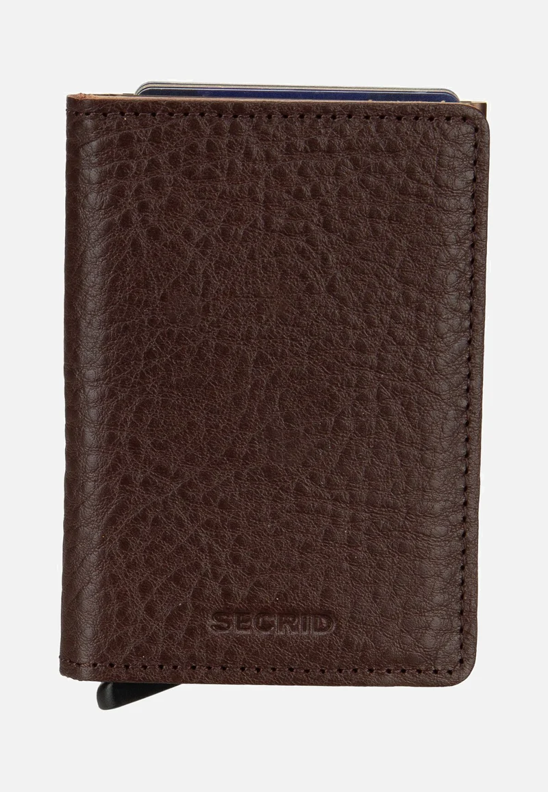 Slimwallet Veg Tanned Espresso-Brown - Portemonnaie