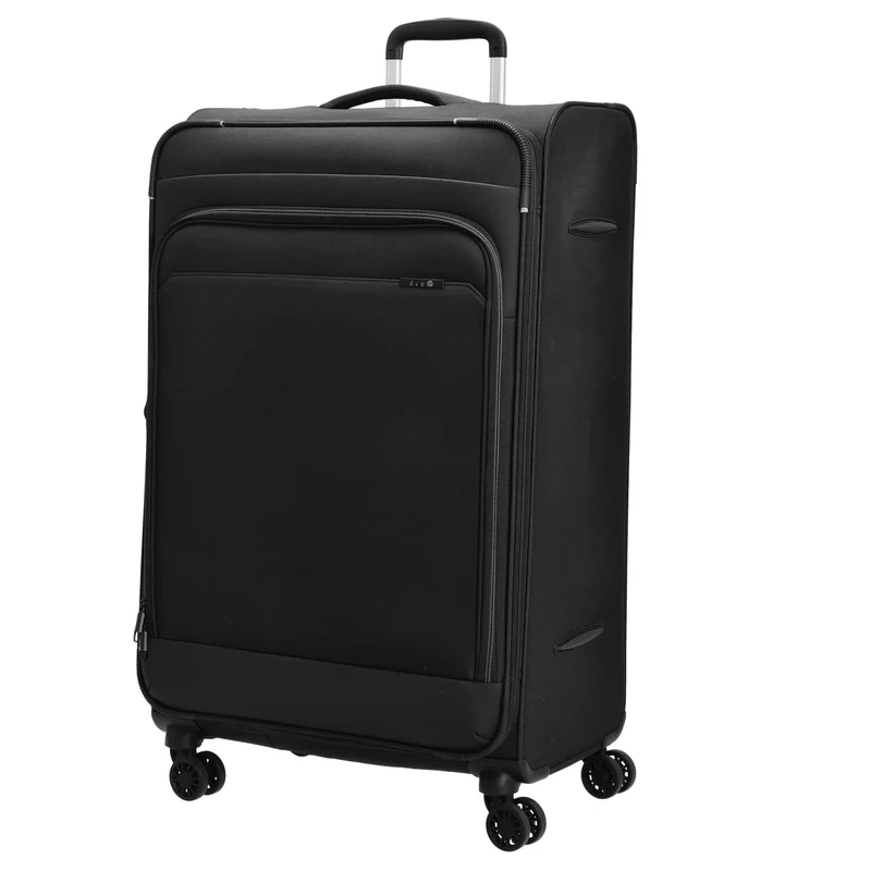 D&N Travel Line 9504 - 4-Rollen-Trolley L 76 cm erw. (black)