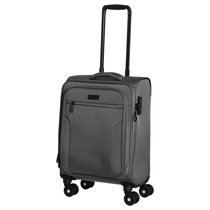 D&N Travel Line 9704 - 4-Rollen-Kabinentrolley S 55 cm (grey)