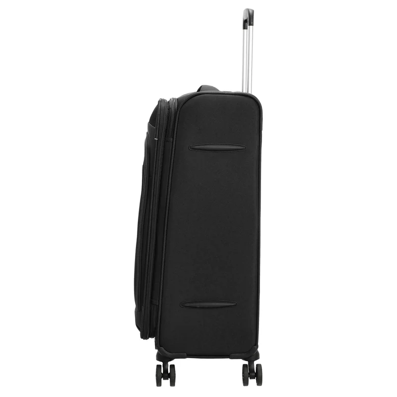 D&N Travel Line 9504 - 4-Rollen-Trolley M 67 cm erw. (black)
