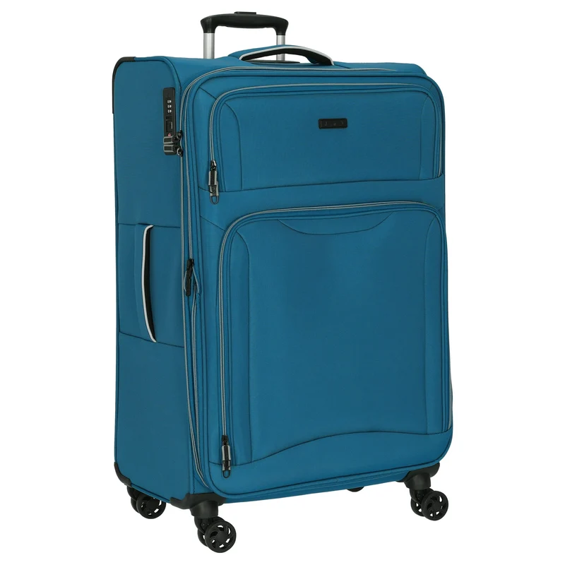 D&N Travel Line 9204 - 4-Rollen-Trolley L 76 cm (blau)