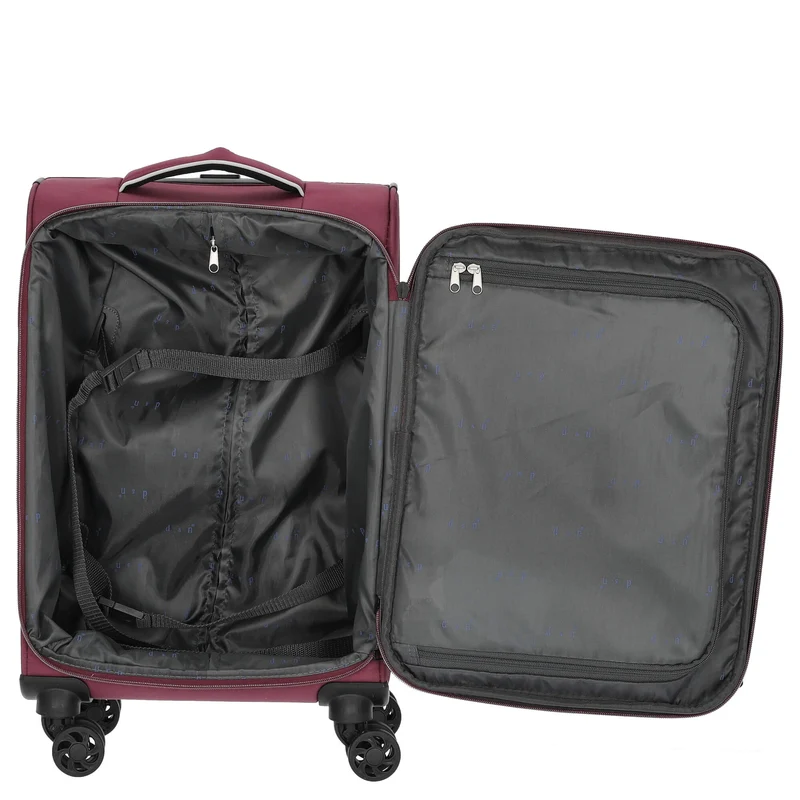 D&N Travel Line 9204 - 4-Rollen-Kabinentrolley S 55 cm (purple)