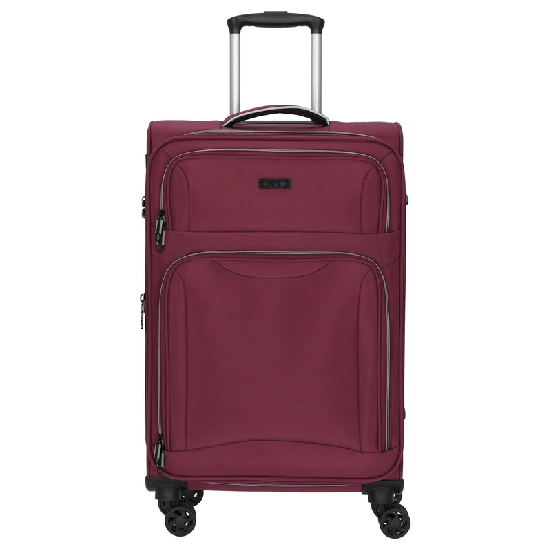 D&N Travel Line 9204 - 4-Rollen-Trolley M 66 cm erw. (purple)