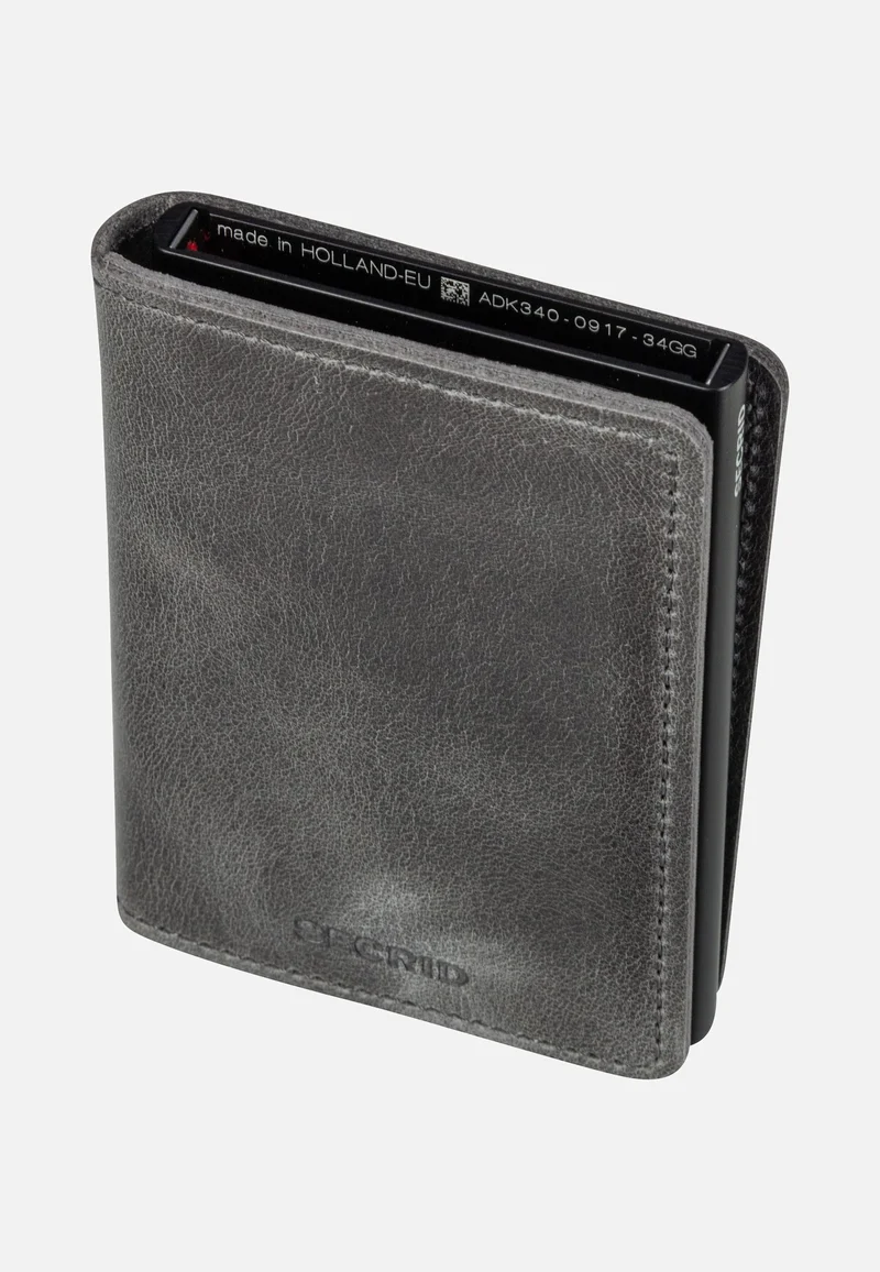 Slimwallet Vintage Grey-Black - Portemonnaie